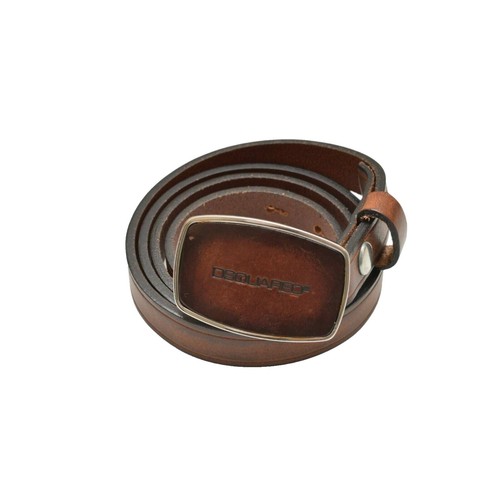 Dsquared2 Women\'s Chocolate Brown Leather Belt Sz L/44 Dsquared2 Leather Brown Belts for Women for sale | eBay main image 4