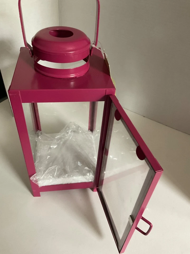 Lanterna de ferro para farol suporte de vela luz noturna decoração lâmpada castiçal 15 pol - Imagem 2 de 3