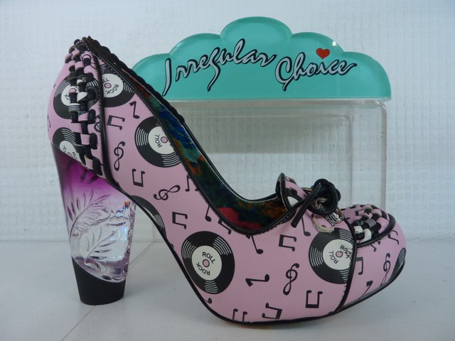 irregular choice perspex heel