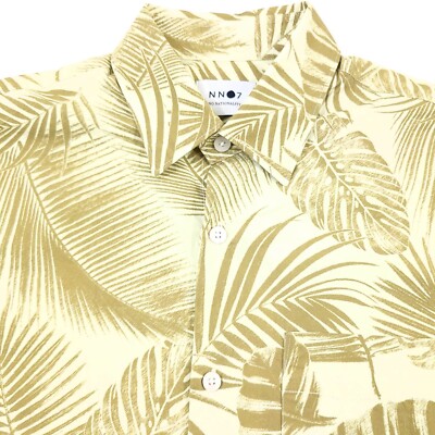 $175 NN07 No Nationality Errico Short Sleeve Button-Up Shirt Mens Size Medium