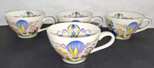 Villeroy & Boch Tea Cups Coffee Mugs Le Ballon Balloon Vintage Set of 4