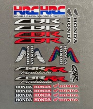 Honda CBR600 CB650 CBR Motorcycle Fuel Tank Helmet Stickers Racing HRC Decals