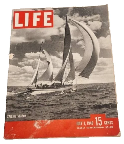 July 1, 1946 LIFE Magazine 40s  WWII War times ads FREE SHIP 7 2 3 Birthday COKE