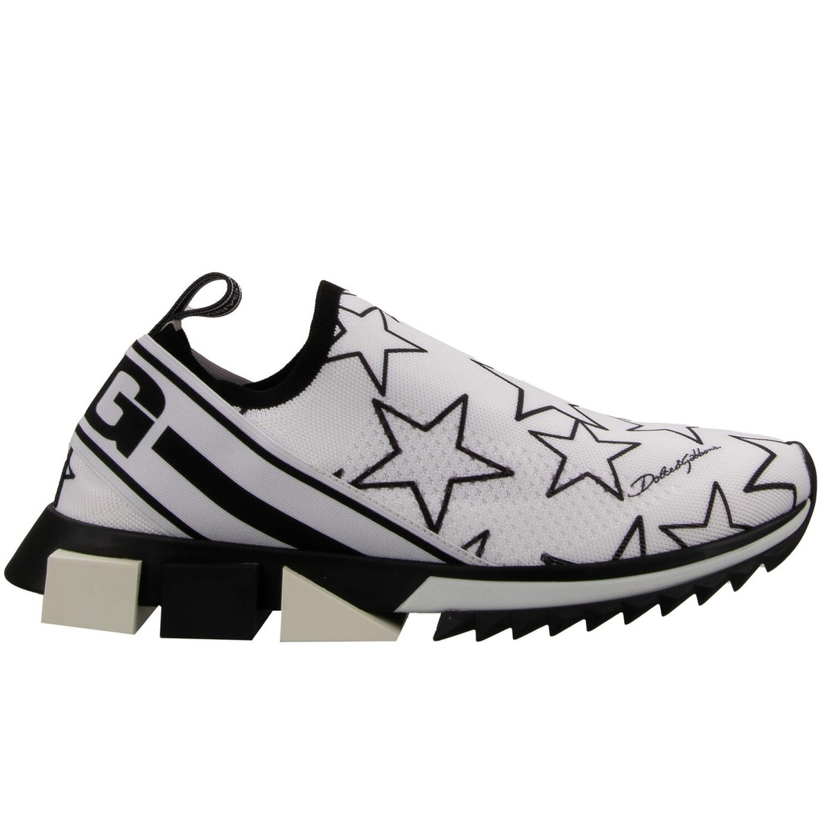 DOLCE & GABBANA DG Logo Low-Top Logo Stars Shoes Sneaker