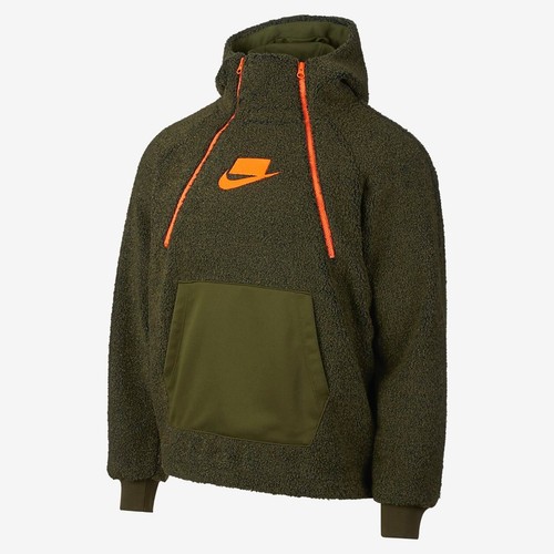 Nike Sherpa Fleece Hoodie Pullover 