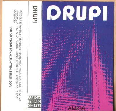 Drupi - Kassette - Piccola E Fragile - Vado Via - Piero Va - DDR AMIGA 0 55 719