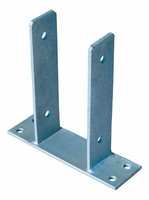 U PfostenträGer FüR Zaunpfosten 9X9 Cm Zum Aufschrauben Verzinkt Pfostenanker