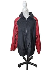 10,000 Feet Above Sea Level Black And Red Rain Coat Jacket Men's XL