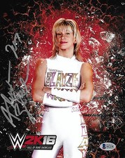 Alundra Blayze Signed 8x10 Photo BAS Beckett COA WWE Hall of Fame 2K16 Picture