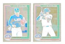 (2) 2022 Panini  USA Stars & Stripes Elijah Green 18U Base Foil 1 #55 + 1 #93