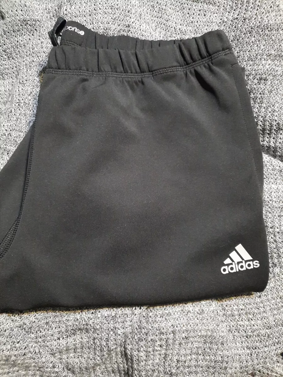 Adidas Response Track Pants Black Zip Pocket Womens Large | eBay