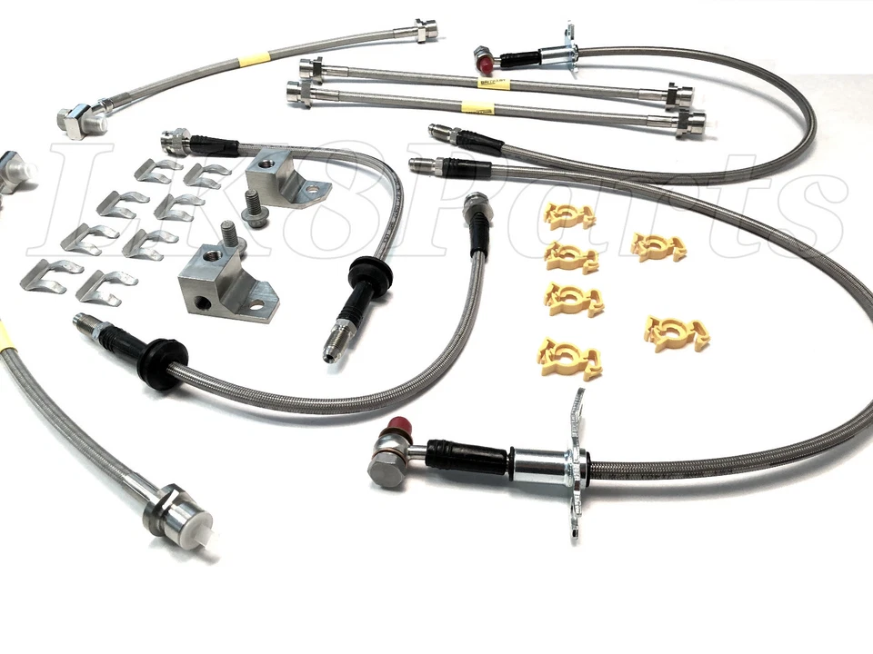 Stainless Steel Braided Brake Hose Kit – Fits LR3, LR4, Range Rover Sport - Image 4 of 4