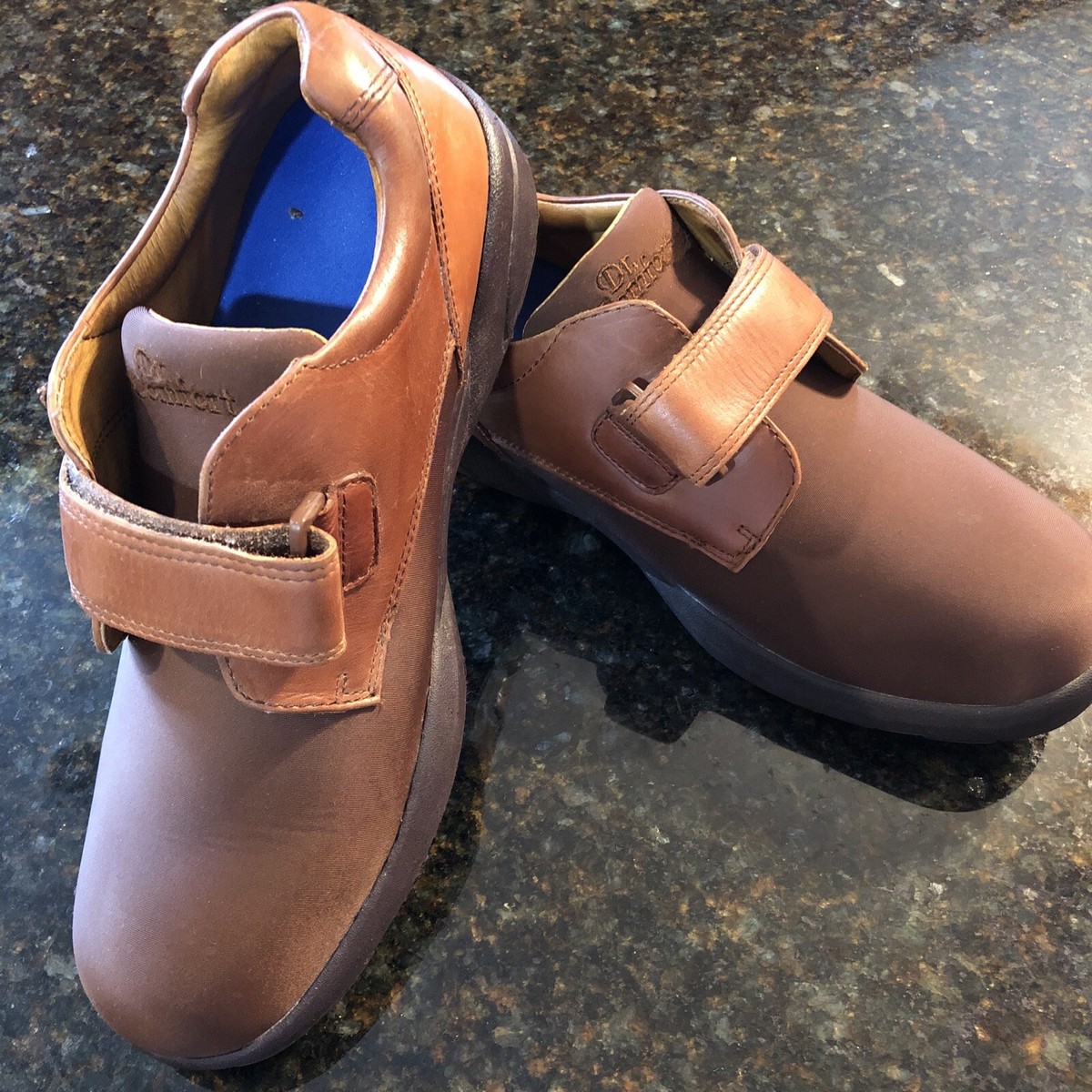 Dr Comfort Diabetic Brown Leather Shoes Men
