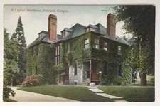 A Typical Residence Portland OR Postcard Unposted Ivy Covered Home House
