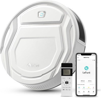 Robot Vacuum with Remote- Super Thin, Powerful Suction, Quiet,120 Mins Runtime, 