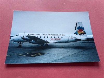 Heliglobe Finet France Hawker Siddeley HS748 F-GHKA colour photograph
