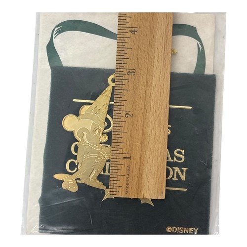 24k Gold Mickey Mouse Fantasia Ornament Christmas Vintage - Picture 7 of 9