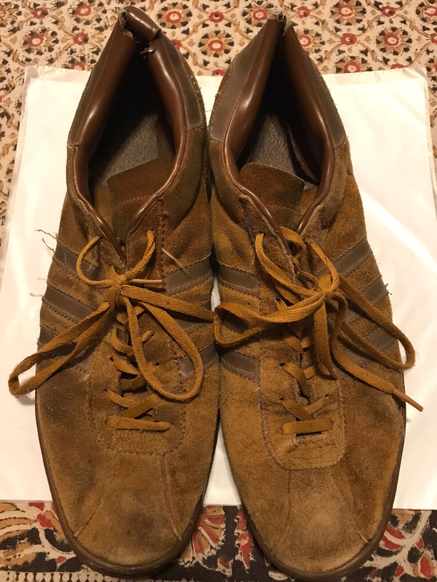 Vintage Adidas Tobacco Brown Suede 13 USA Indonesia Harputs Worn | eBay