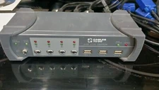 Cables To Go 4 Port USB 2.0 VGA KVM Model 35555  (w/cables and AC power adapter)