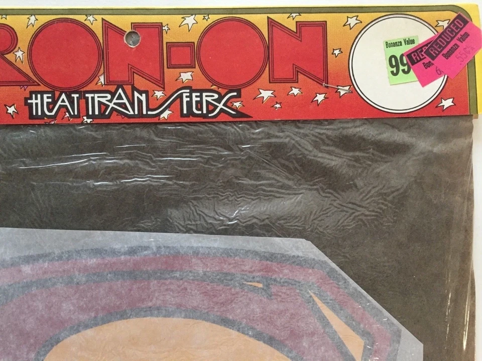 VTG MIP NOS 60s 70s DC Golden Age comic Superman Movie t-shirt Iron-On Transfer - Image 2 of 4