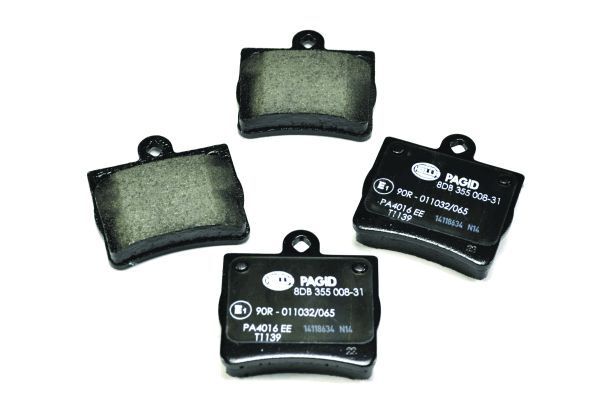 Hella 8DB 355 008-311 Bremsbelagsatz, Scheibenbremse FüR MERCEDES-BENZ-image