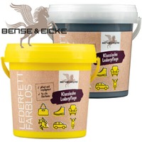 1000 Ml Lederfett Farblos + 1000 Ml Lederfett Schwarz Im Set Lederpflege Leder