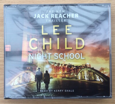  NIGHT SCHOOL JACK REACHER 4X CD - AUDIO BOOK LEE CHILD UK SELLER 