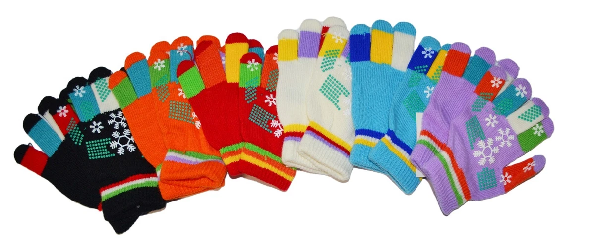2 Pares De Guantes De Invierno Para Niños Y Niñas, Tejido De Felpa Suave Con Dibujo De Zorro, Talla 3-8 Años