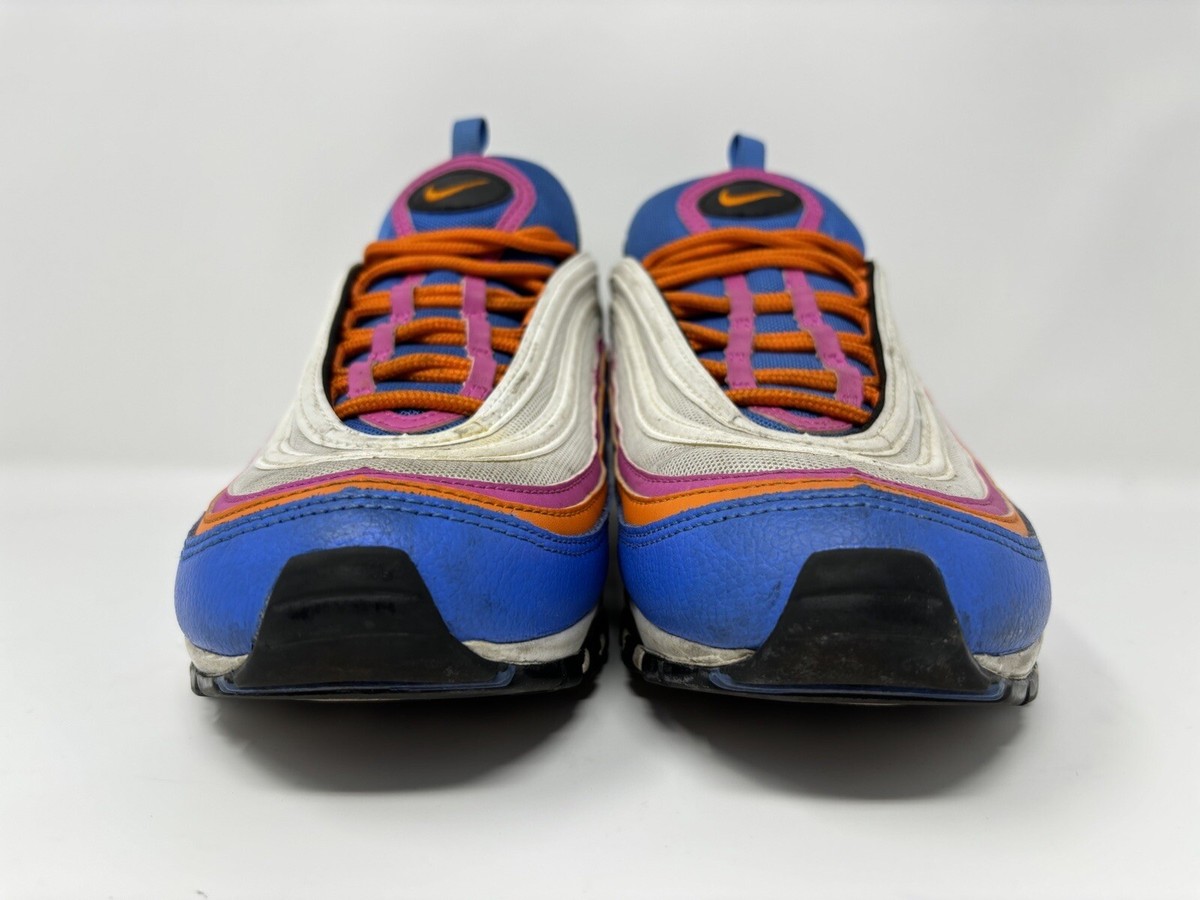 Nike Air Max 97 White Blue Orange CW6992-100 Size 10.5 Men Sneakers Shoes Amazon.com | Nike Air Max 97 Mens Shoes Size 8.5, Color  main image 3
