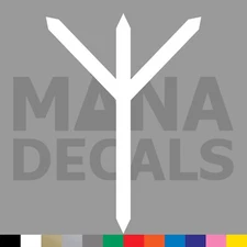 Algiz Rune Vinyl Die Cut Decal Sticker - Norse Viking Elk Protection Defense