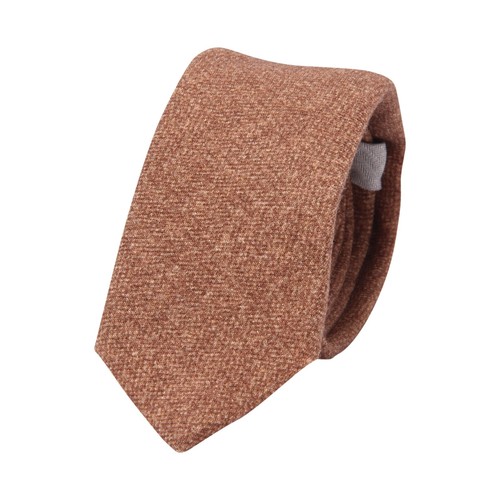 Cravate Homme Vintage Années 70 - 100% Laine - Marque Circus London - Couleur Noisette - Neuf Rare