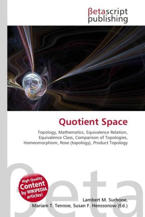 Lambert M. Surhone (u. A.) | Quotient Space | Taschenbuch | Englisch