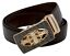 thumbnail 19  - Mens Ratchet Leather Belts Automatic Jesus Cross Belt Buckle QHA 35mm Q5048