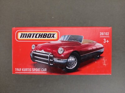MATCHBOX 1949 KURTIS SPORTWAGEN, UNGEÖFFNET, VERPACKT.