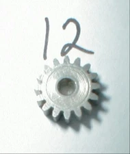 12 Tooth Metal Slot Car Pinion Gear 48 Pitch .093" Shaft Weldun Vintage 1960 NOS