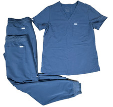 Figs Scrub Set Womens Navy 1 S Catarina Top 2 M Zamora Jogger