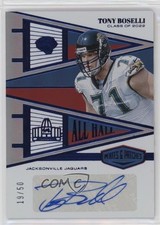 2023 Panini Plates & Patches All Hall Blue 19/50 Tony Boselli #AH-TB Auto nd3