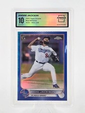 2022 Topps Chrome Andre Jackson #121 Blue Refractor /150 (RC) Rookie Card . rookie card picture