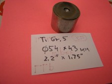 Titanium 6Al4V Round Bar 2.2" x 1.75"