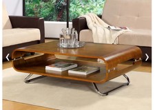 Walnut Coofee Table Curved RRP £680 Collect London NW4 Hendon Brent Cross