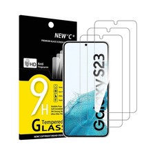 NEW'C 3 Pack Designed for Samsung Galaxy S23 Screen Protector Tempered Glass,...