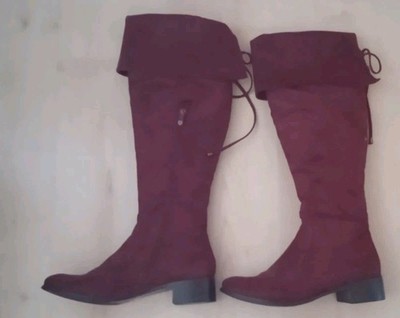 Neue bordeauxrote Damenstiefel ''Supermode'' in Größe 40