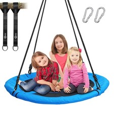 700lb 40 Inch Saucer Tree Swing for Adults Outdoor 900D Oxford Waterproof wit...