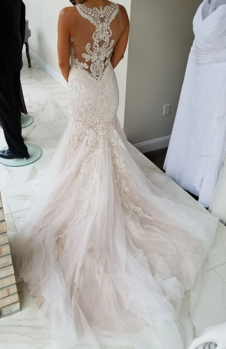 sachin and babi light blue dress Allure Couture C508 — Blue Sage Bridal main image 0