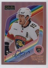 2024-25 O-Pee-Chee Platinum 2024-25 Update Red Rainbow Matthew Tkachuk Auto 9be