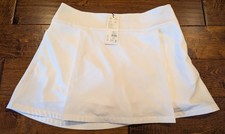 Calia Truelight Golf Skort - Women's Size 10- 15" Length - White - Side Zip- NWT