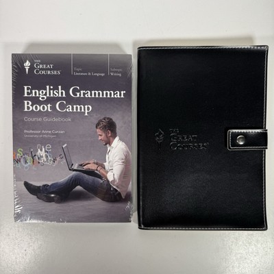 The Great Courses English Grammar Boot Camp DVD & Guidebook + Journal New