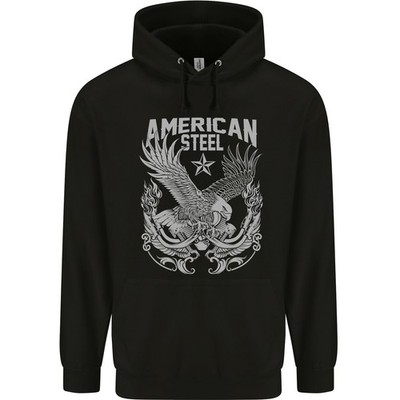 American Steel Motorrad Biker Kinder Kapuzenpulli