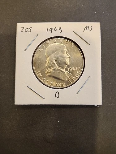1963 Franklin Half Dollar Brilliant Uncirculated