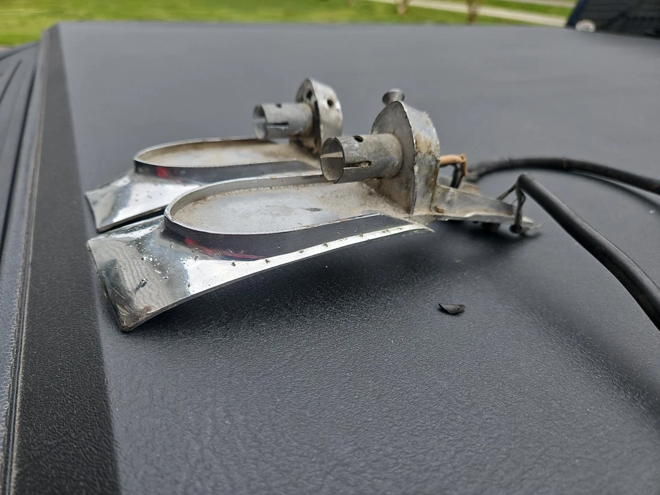 1946 1947 Hudson Fender carcaças de luz frontal cromada captador Commodore Super - Imagem 2 de 4